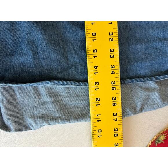 Revelation Tunic Top Denim Womens Size M Oversized Denim Two Front Pockets Lagen - Picture 10 of 10